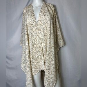 NWT Time&Tru One Size Cheetah print kimono